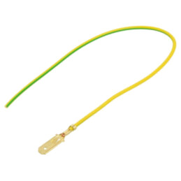 Cable: cable with crimped terminals; yellow-green; Len: 250mm
