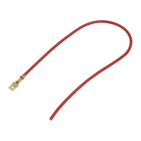 Cable: cable with crimped terminals; red; male,non-insulated