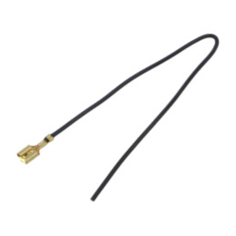 Cable: cable with crimped terminals; black; Len: 250mm; H05V-K