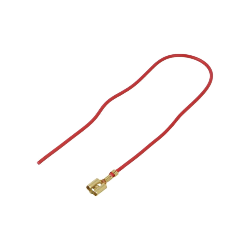 Cable: cable with crimped terminals; red; Len: 250mm; H05V-K Cable: cable with crimped terminals; red; Len: 250mm; H05V-K