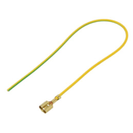 Cable: cable with crimped terminals; yellow-green; Len: 250mm