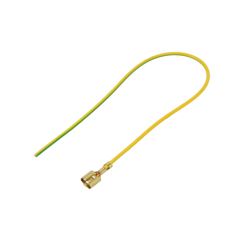 Cable: cable with crimped terminals; yellow-green; Len: 250mm Cable: cable with crimped terminals; yellow-green; Len: 250mm