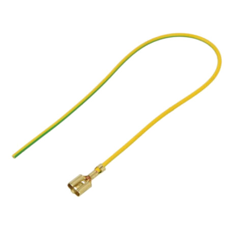Cable: cable with crimped terminals; yellow-green; Len: 250mm