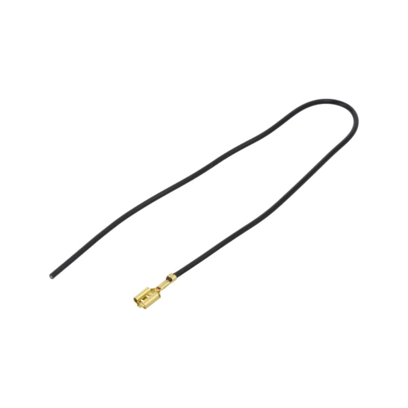 Cable: cable with crimped terminals; black; Len: 250mm; H05V-K