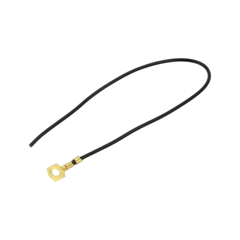 Cable: cable with crimped terminals; black; non-insulated; 250mm Cable: cable with crimped terminals; black; non-insulated; 250mm