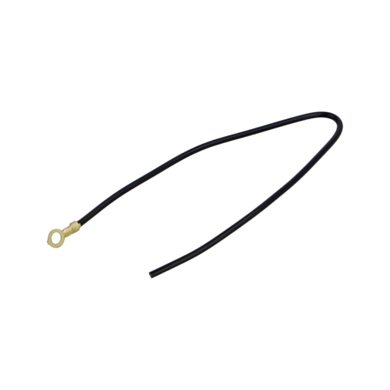 Cable: cable with crimped terminals; black; non-insulated,round Cable: cable with crimped terminals; black; non-insulated,round