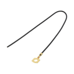 Cable: cable with crimped terminals; black; non-insulated; 250mm