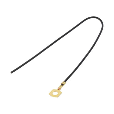 Cable: cable with crimped terminals; black; non-insulated; 250mm