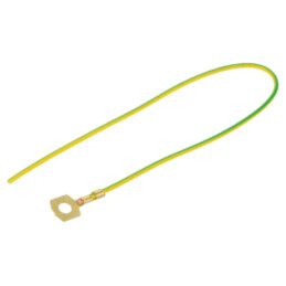 Cable: cable with crimped terminals; yellow-green; 250mm; H05V-K