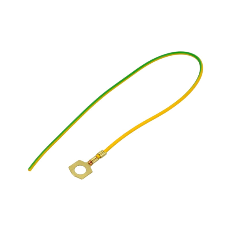 Cable: cable with crimped terminals; yellow-green; 250mm; H05V-K Cable: cable with crimped terminals; yellow-green; 250mm; H05V-K