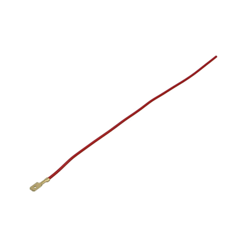 Cable: cable with crimped terminals; red; male,non-insulated