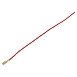 Cable: cable with crimped terminals; red; male,non-insulated