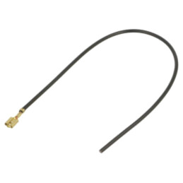 Cable: cable with crimped terminals; black; Len: 250mm; H05V-K