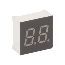 Afişaj: LED; cu 7 segmente; 7,62mm; 0,3"; Nr.car: 2; galben-verde