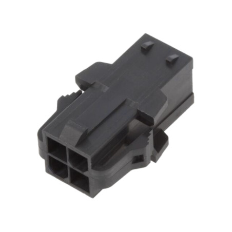 Conector: cablu-cablu; mufă; tată; Mini-Fit Sigma; PIN: 4; neagră