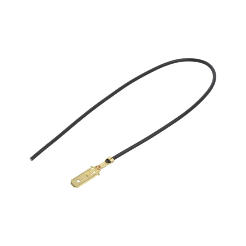 Cable: cable with crimped terminals; black; Len: 250mm; H05V-K Cable: cable with crimped terminals; black; Len: 250mm; H05V-K