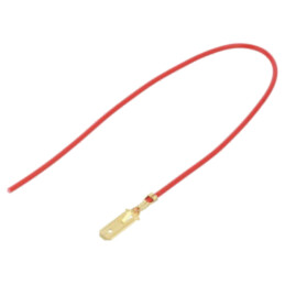 Cable: cable with crimped terminals; red; Len: 250mm; H05V-K