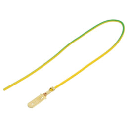 Cable: cable with crimped terminals; yellow-green; Len: 250mm
