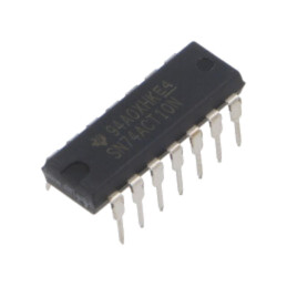 IC: digital; NAND; Ch: 3; IN: 3; CMOS,TTL; THT; DIP14; 4,5÷5,5VDC; tub