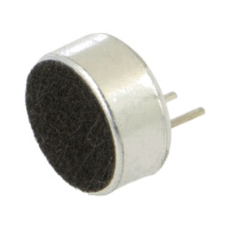 Microfon; electret; 20Hz÷20kHz; 2,2kΩ; -44dB; Ø9,7x4,5mm; 500uA