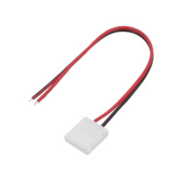 LED tape connector; for tape-wire connection; with leads; 6A