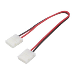 LED tape connector; for tape-to-tape connection; with leads; 6A