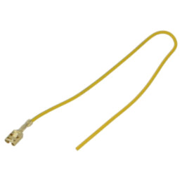 Cable: cable with crimped terminals; yellow-green; Len: 250mm