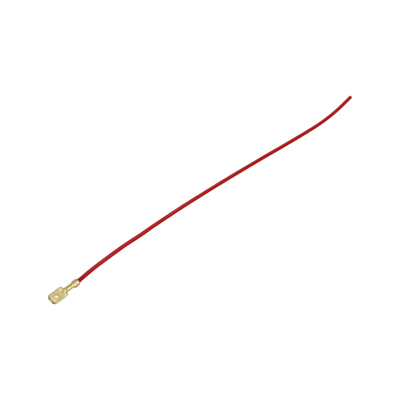 Cable: cable with crimped terminals; red; male,non-insulated Cable: cable with crimped terminals; red; male,non-insulated