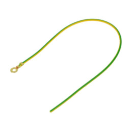 Cable: cable with crimped terminals; yellow-green; 250mm; H05V-K