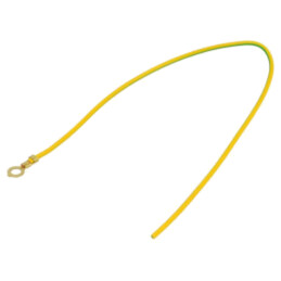 Cable: cable with crimped terminals; yellow-green; 250mm; H05V-K