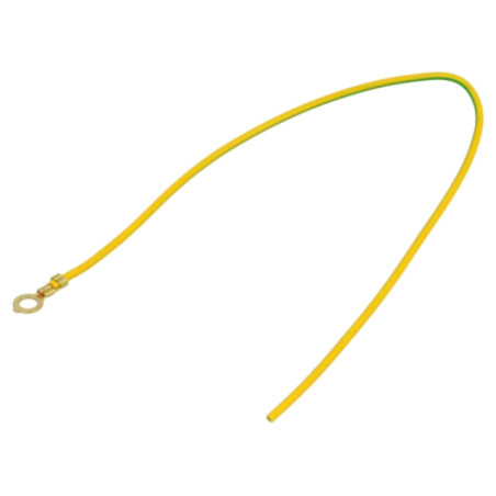 Cable: cable with crimped terminals; yellow-green; 250mm; H05V-K