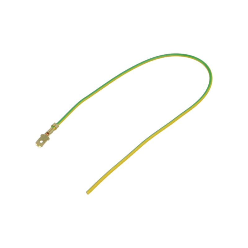 Cable: cable with crimped terminals; yellow-green; Len: 250mm Cable: cable with crimped terminals; yellow-green; Len: 250mm