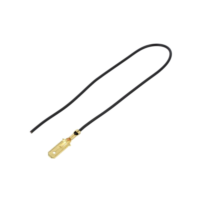 Cable: cable with crimped terminals; black; Len: 250mm; H05V-K Cable: cable with crimped terminals; black; Len: 250mm; H05V-K
