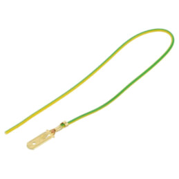 Cable: cable with crimped terminals; yellow-green; Len: 250mm