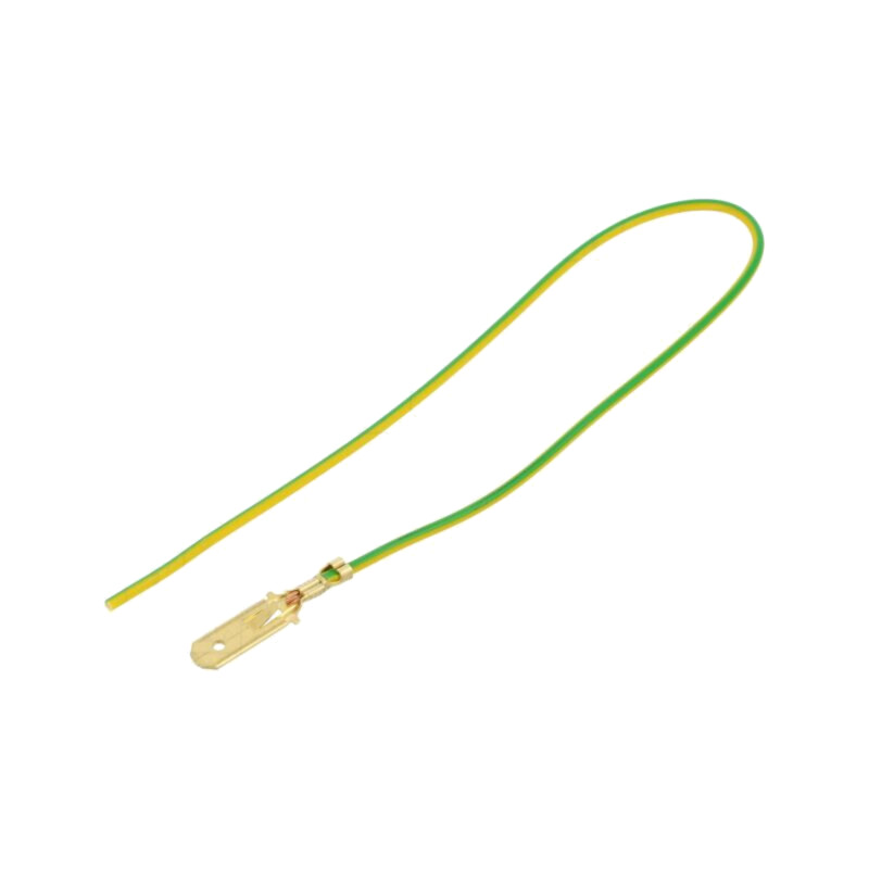 Cable: cable with crimped terminals; yellow-green; Len: 250mm Cable: cable with crimped terminals; yellow-green; Len: 250mm