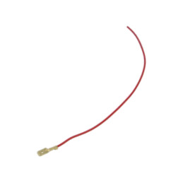 Cable: cable with crimped terminals; red; male,non-insulated
