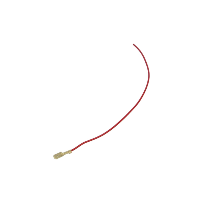 Cable: cable with crimped terminals; red; male,non-insulated Cable: cable with crimped terminals; red; male,non-insulated