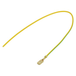 Cable: cable with crimped terminals; yellow-green; Len: 250mm