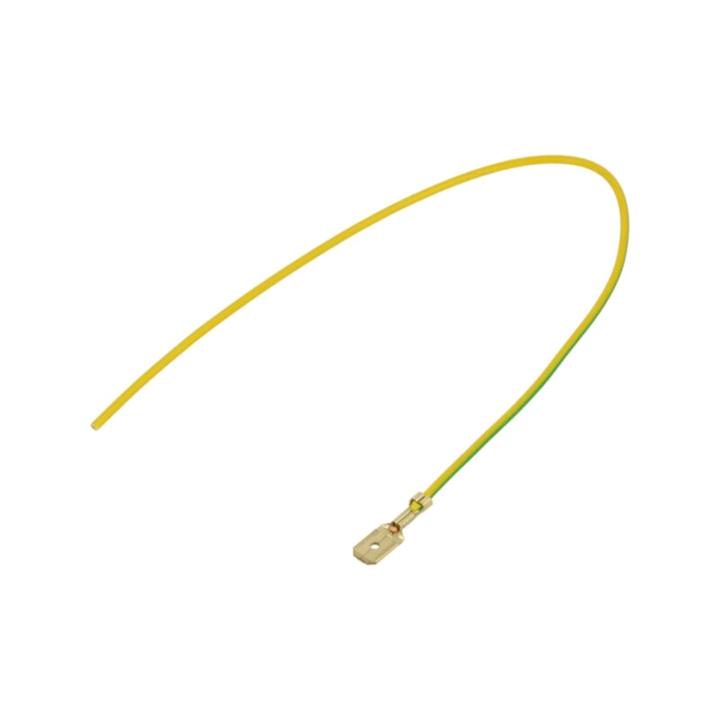 Cable: cable with crimped terminals; yellow-green; Len: 250mm Cable: cable with crimped terminals; yellow-green; Len: 250mm