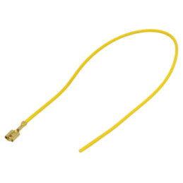 Cable: cable with crimped terminals; yellow-green; Len: 250mm