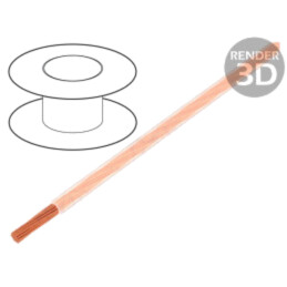 Cablu; H05V-K,LgY; litat; Cu; 0,5mm2; PVC; transparent; 300V,500V