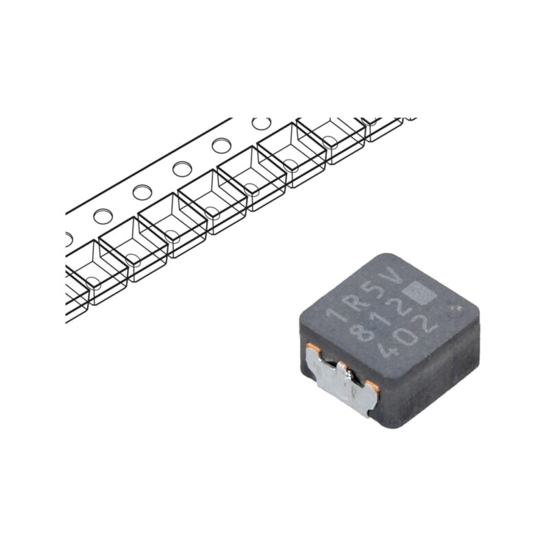 Inductor: fir; SMD; 1,5uH; 6,7A; 12mΩ; ±20%; ETQP3M; 5,5x5x3mm Inductor: fir; SMD; 1,5uH; 6,7A; 12mΩ; ±20%; ETQP3M; 5,5x5x3mm