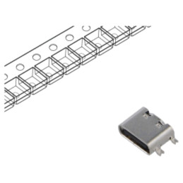 Conector: USB C; soclu; SMT; PIN: 16; orizontală; top board mount