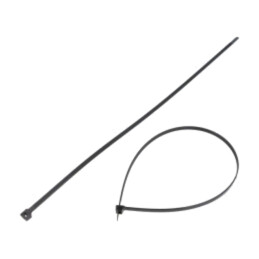 Colier de strângere; L: 556mm; W: 7,6mm; neagră; poliamidă; 534N