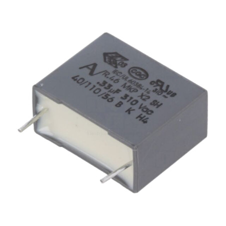 Condensator: cu polipropilenă; X2; R46 310V; 330nF; 630VDC; 310VAC