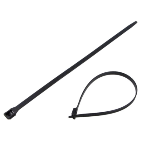 Colier de strângere; L: 358mm; W: 8,9mm; neagră; poliamidă; 552N