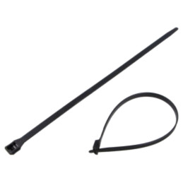 Colier de strângere; L: 358mm; W: 8,9mm; neagră; poliamidă; 552N