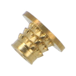 Adaos filetat; alamă; M2,5; BN 37896; Lung: 4,1mm; pt.plastic