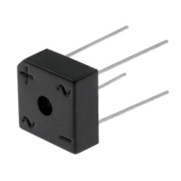 Punte redresoare: monofazat; Urmax: 1kV; If: 6A; Ifsm: 150A; pătrată