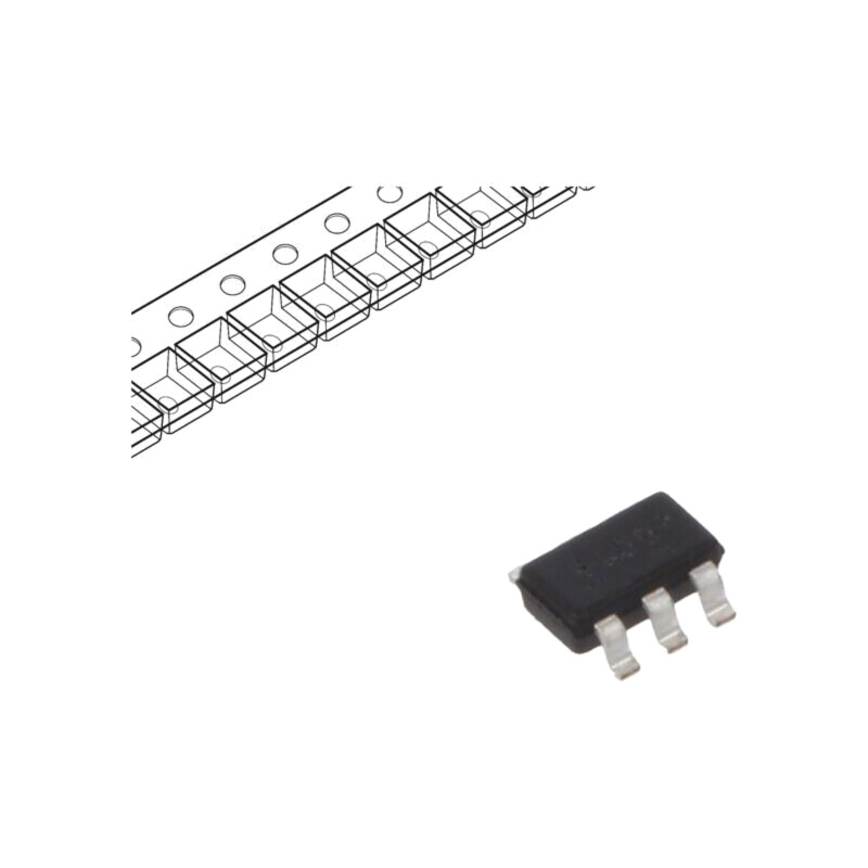 Tranzistor: N-MOSFET x2; unipolar; 100V; 1A; 0,96W; SuperSOT-6 Tranzistor: N-MOSFET x2; unipolar; 100V; 1A; 0,96W; SuperSOT-6